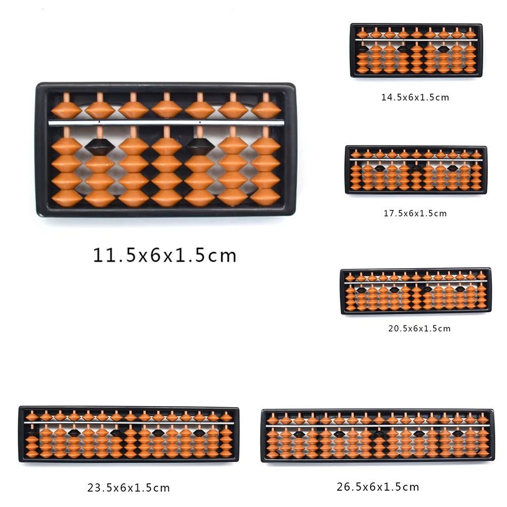Abacus Counting Bead - Nuovo Abaco Standard in Plastica 7/9/11/13/15/17