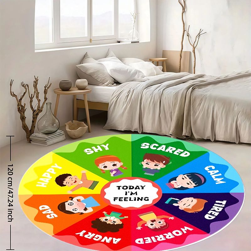 Tappeto rotondo in flanella co - Kids Education Room recensione e prezzo