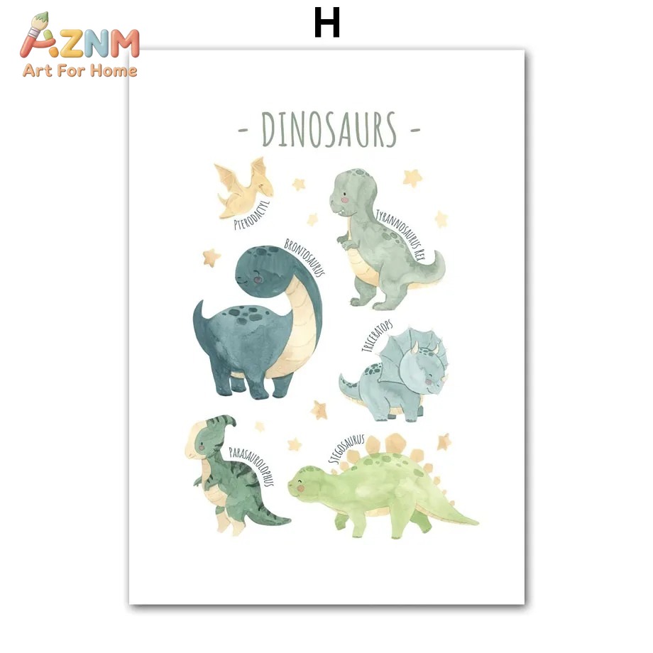 AZNM Dipinto su Tela con Alfab - Inspirational Kids Education Quotes recensione e prezzo