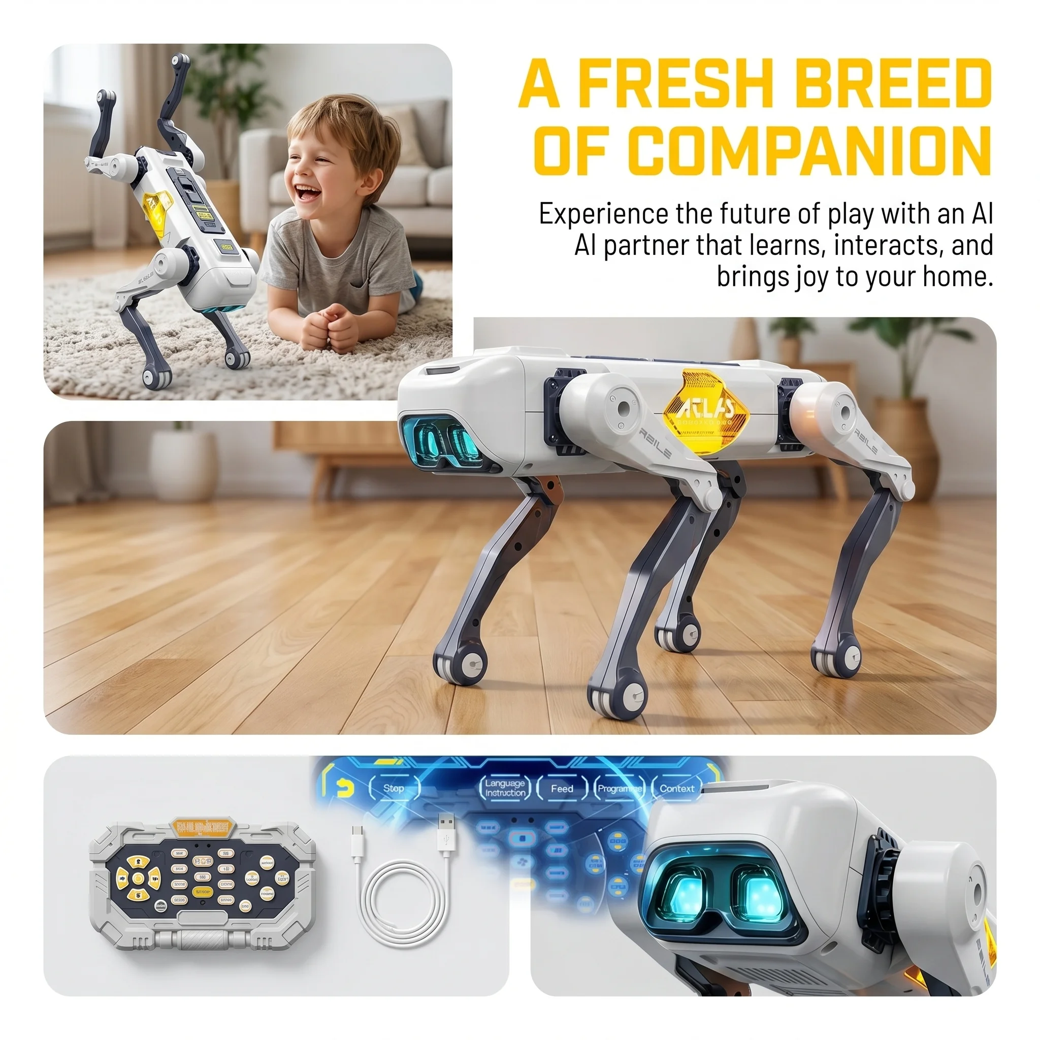 Cane Robot Intelligente AI, Co - Kids Educational Device recensione e prezzo