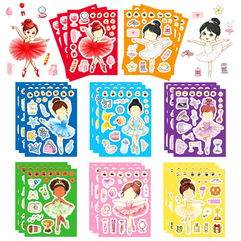 8 Fogli di Adesivi per il Viso - Kids Education Store recensione e prezzo