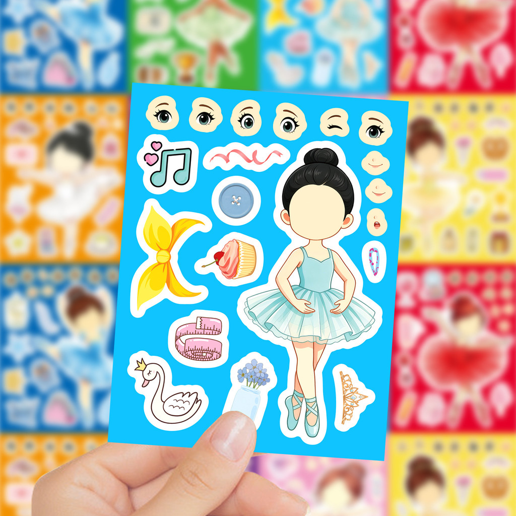 8 Fogli di Adesivi per il Viso - Kids Education Store recensione e prezzo